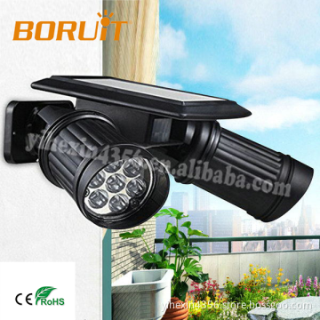 Boruit ELT0077 Outdoor Wall Mounted Double Headed Solar LED Induction garden lamp